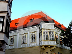 Street in GyÃâr, Hungary photo